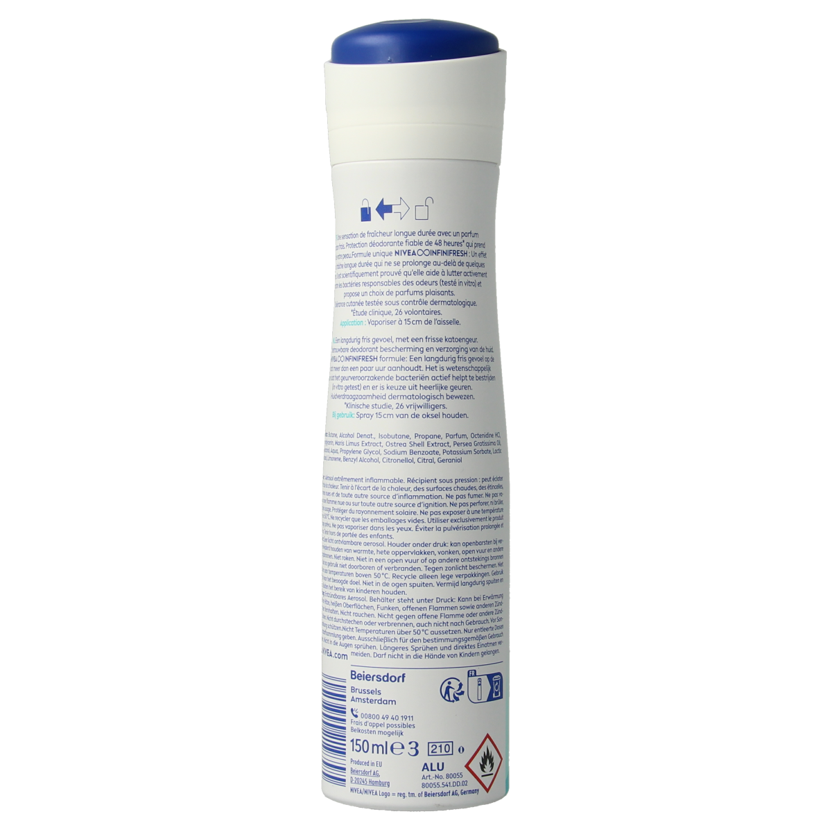 Nivea Deodorant fresh comfort spray 150.00 Milliliter