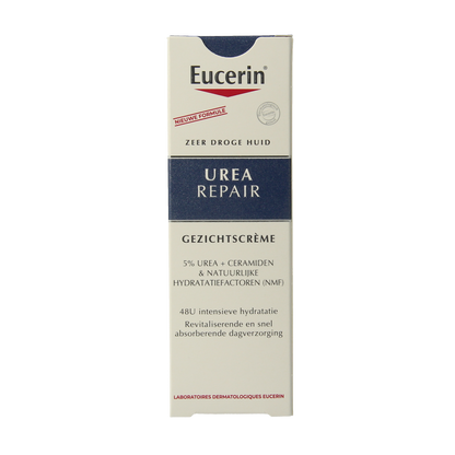 Eucerin Urearepair gezichtscreme 5% urea 50.00 Milliliter