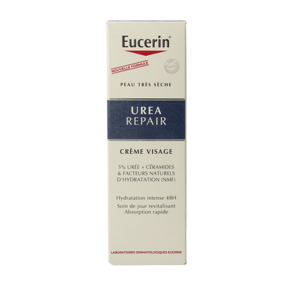 Eucerin Urearepair gezichtscreme 5% urea 50.00 Milliliter