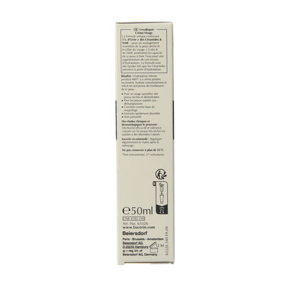 Eucerin Urearepair gezichtscreme 5% urea 50.00 Milliliter
