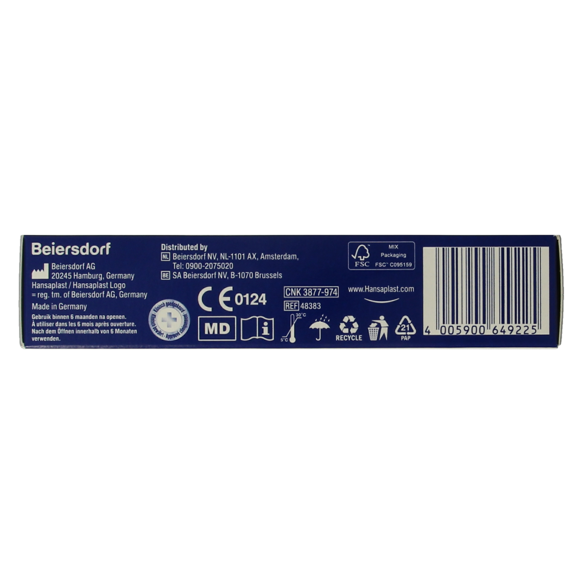 Hansaplast Wondhelende zalf 20.00 Gram