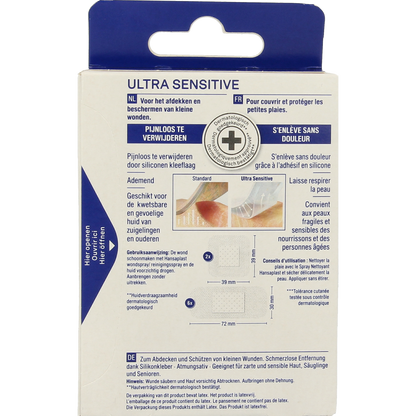 Hansaplast Pleisters ultra sensitive 8.00 Stuks