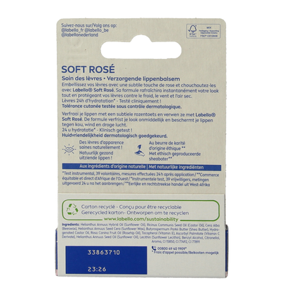 Labello Soft rose blister 4.80 Gram