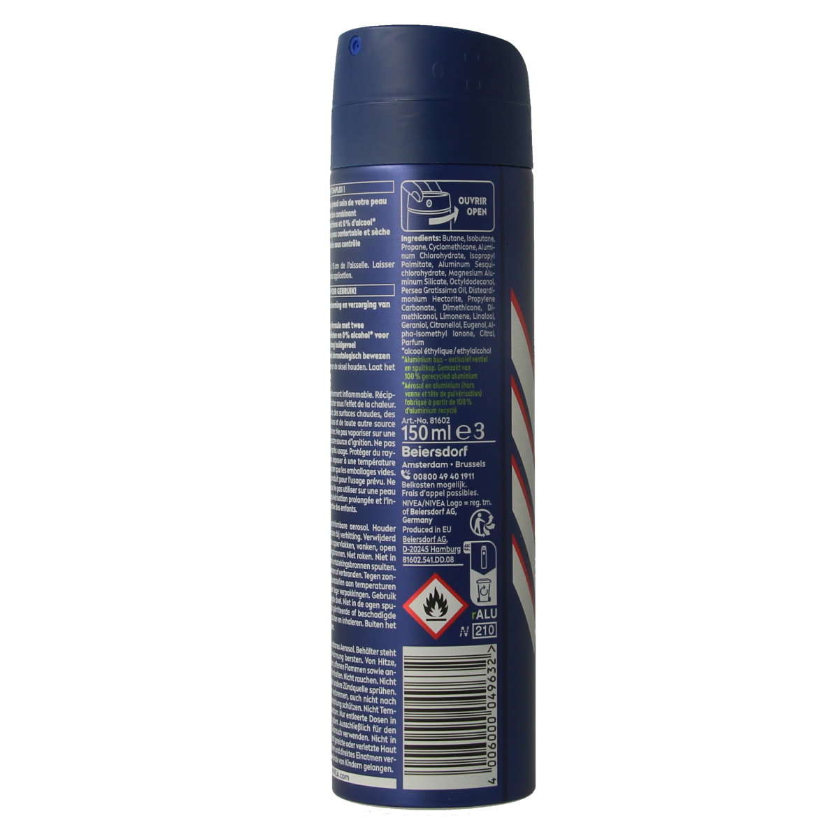 Nivea Men deodorant spray dry impact 150.00 Milliliter