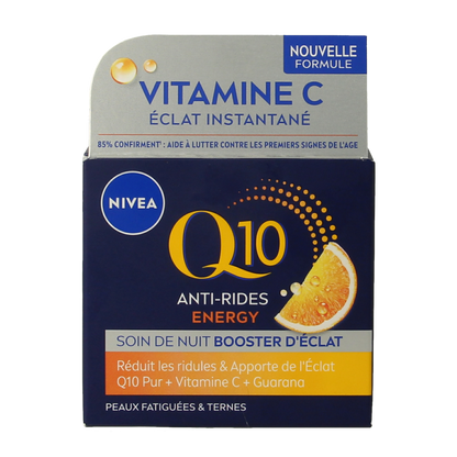 Nivea Q10 energy nachtcreme anti rimpel 50.00 Milliliter