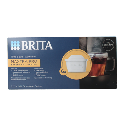 Brita waterfilterpatroon MAXTRA PRO Kalk Expert 6-Pack 6.00 Stuks
