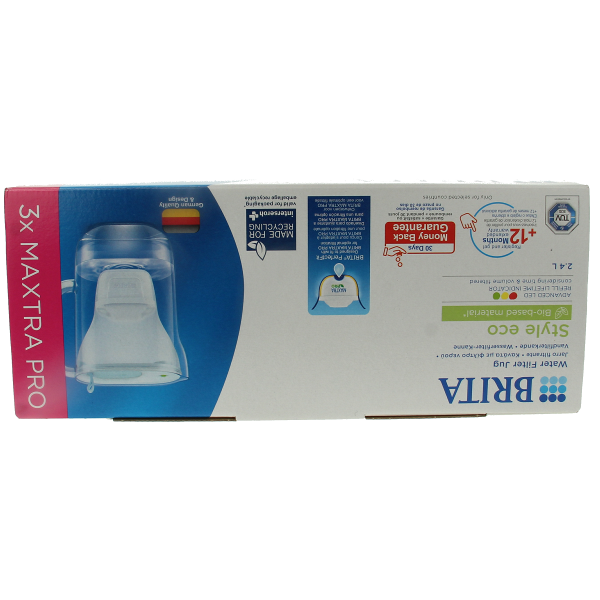 Brita Waterfilterbundel cool powder blue + 3 filters 1.00 Stuks