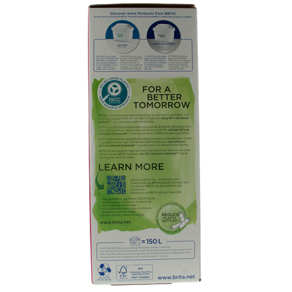 Brita Waterfilterbundel cool powder blue + 3 filters 1.00 Stuks