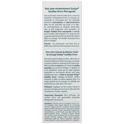 Kneipp Massageolie Goodbye Stress 100.00 Milliliter