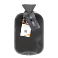 Fashy Kruik warmwater zak antraciet enkele ribbel 2.00 Liter