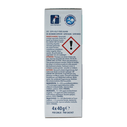 Dr.Beckmann Super wit 40 gram 4 Stuks
