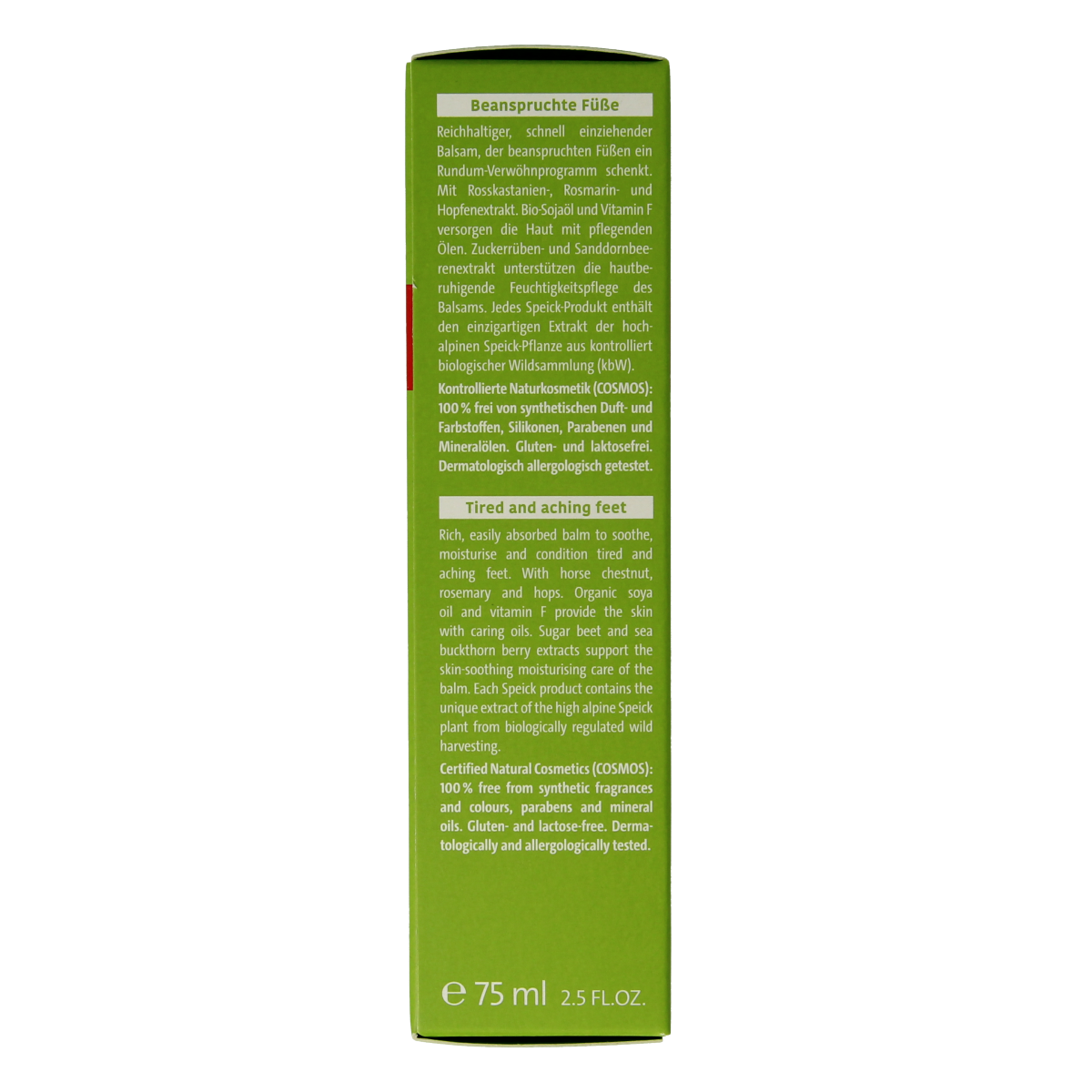 Speick Natural aktiv voetbalsem 75.00 Milliliter