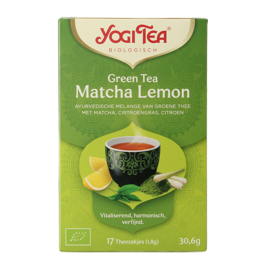 Yogi Tea Green tea matcha lemon bio 17.00 Zakjes
