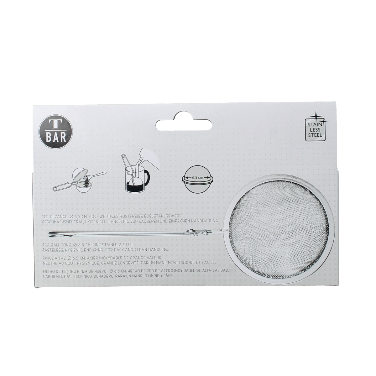 Geels Thee ei tang 6,5cm 1.00 Stuks