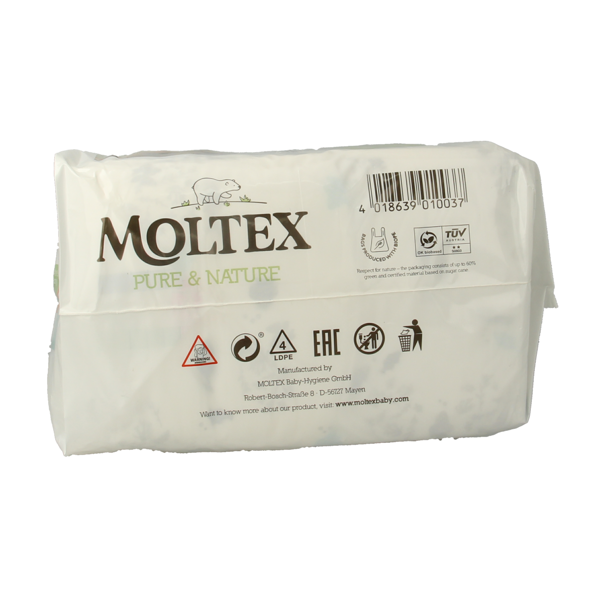 Moltex Pure & nature babyluiers newborn 22.00 Stuks