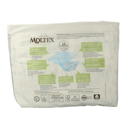 Moltex Pure & nature babyluiers newborn 22.00 Stuks