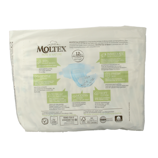 Moltex Pure & nature babyluiers newborn 22.00 Stuks