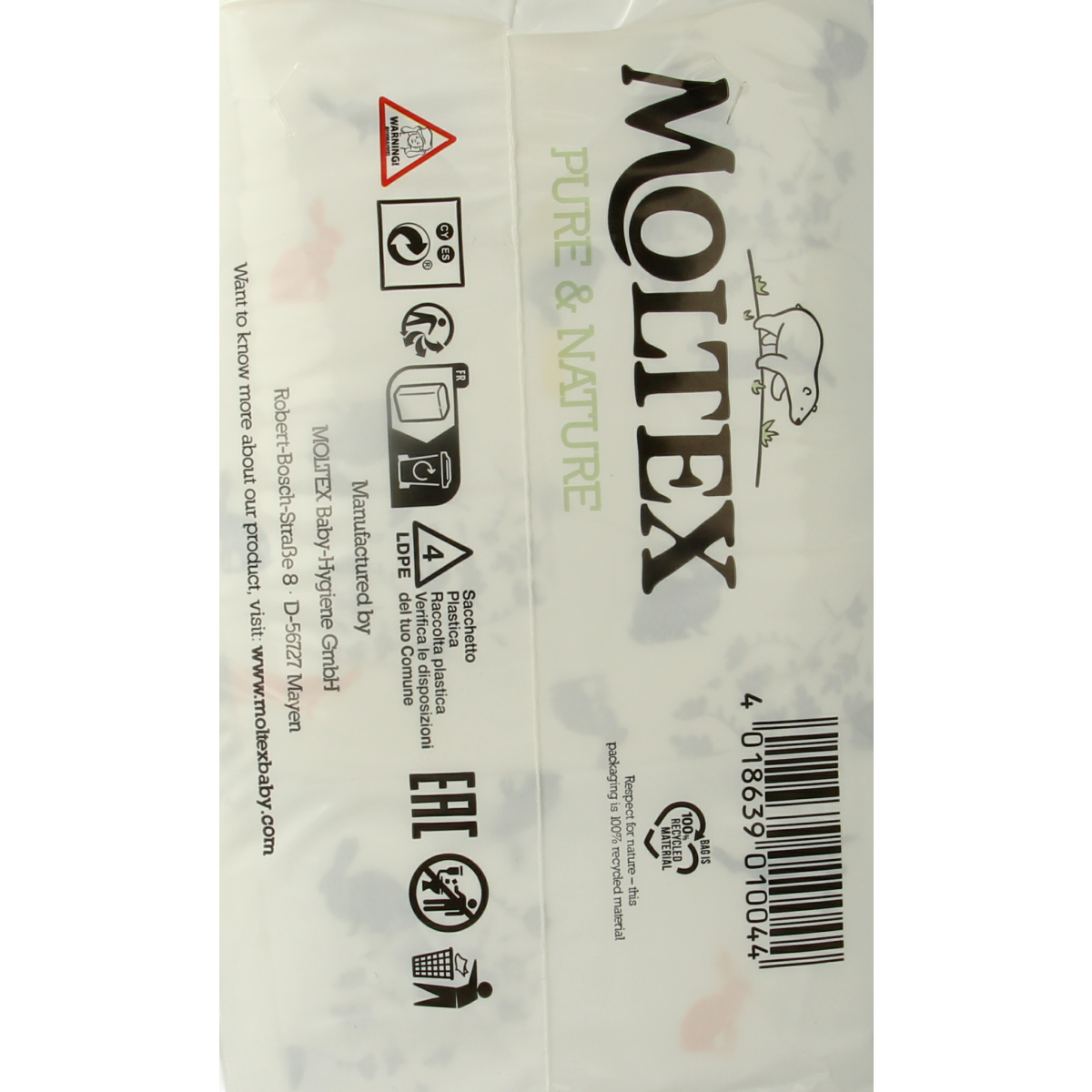 Moltex Pure & nature babyluiers mini 38.00 Stuks