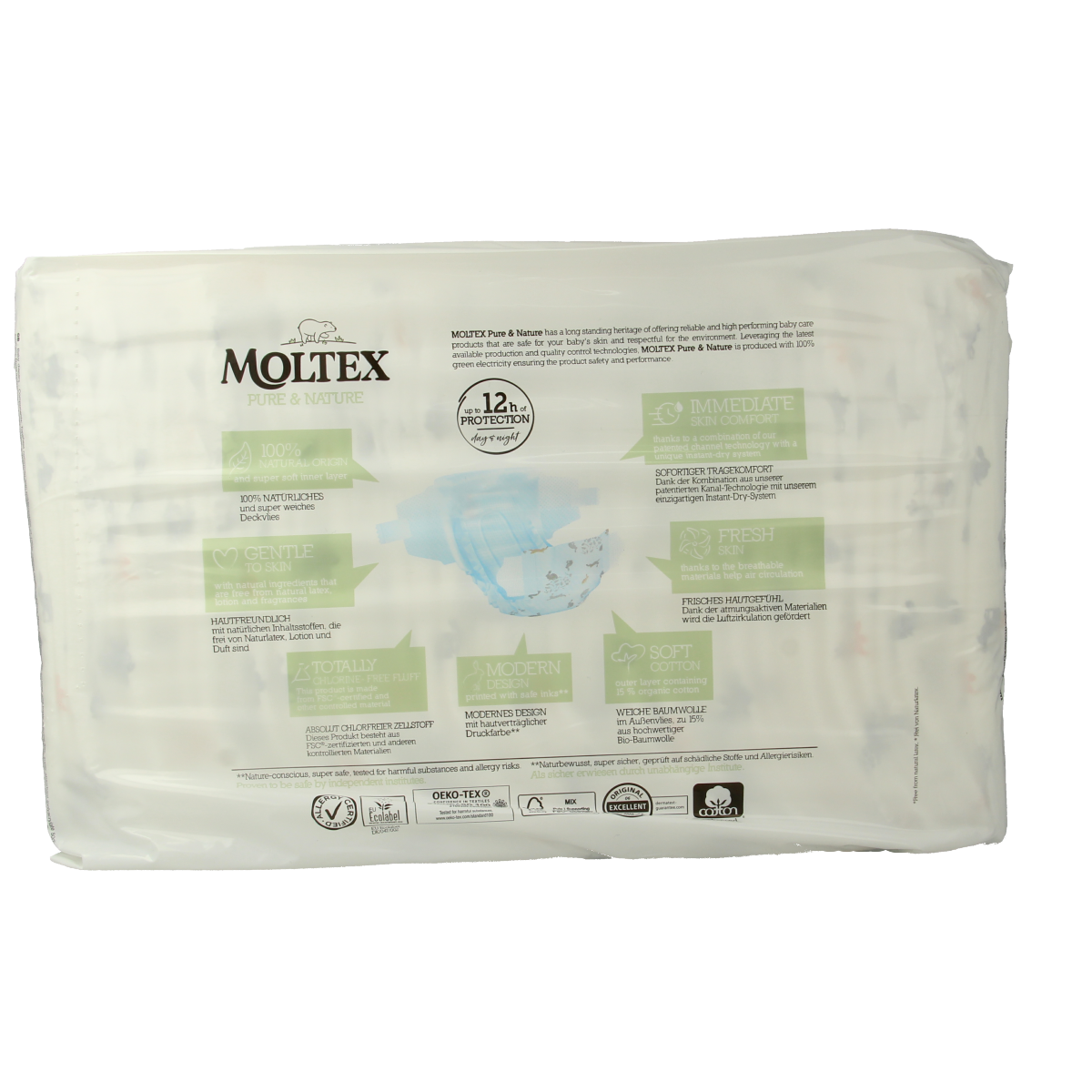 Moltex Pure & nature babyluiers mini 38.00 Stuks