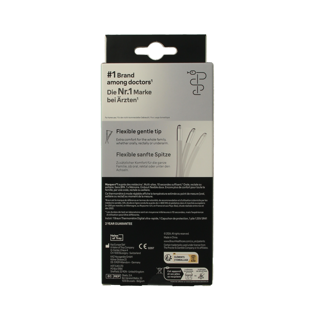 Braun Digitale thermometer PRT1000 1.00 Stuks