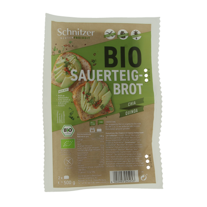 Schnitzer Brood chia & quinoa glutenvrij bio 500.00 Gram