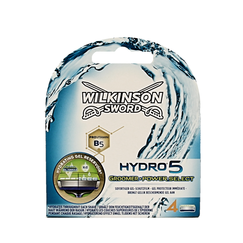 Wilkinson Hydro 5 groomer power select mesjes  4 Stuks