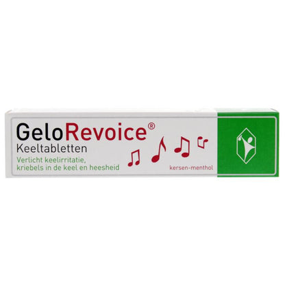 Gelorevoice Keeltabletten kersen - menthol 20.00 Zuigtabletten