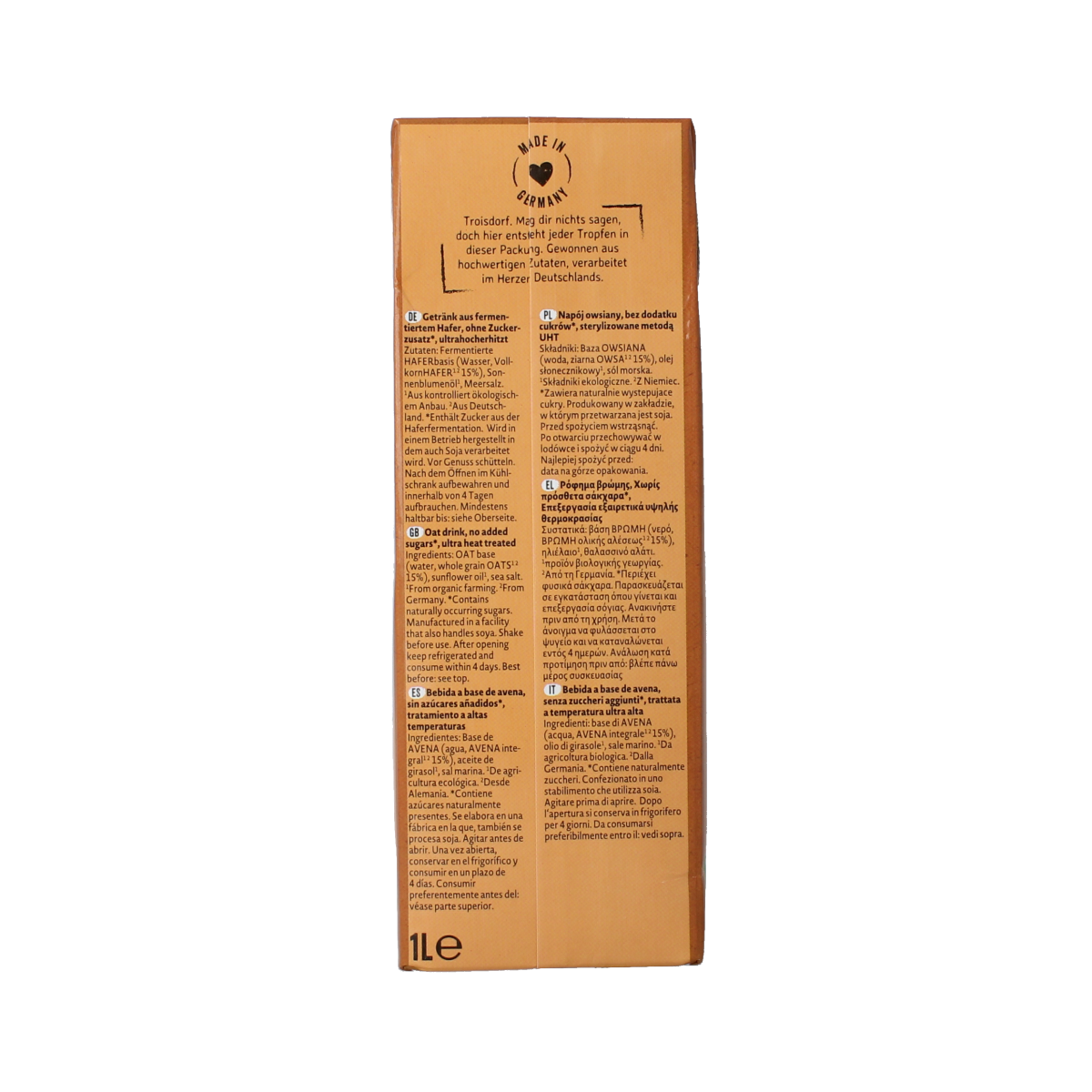 Natumi Haverdrink natural bio 1.00 Liter