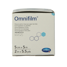 Hartmann Omnifilm fixatiepleister folie 5m x 5cm 1 Stuks