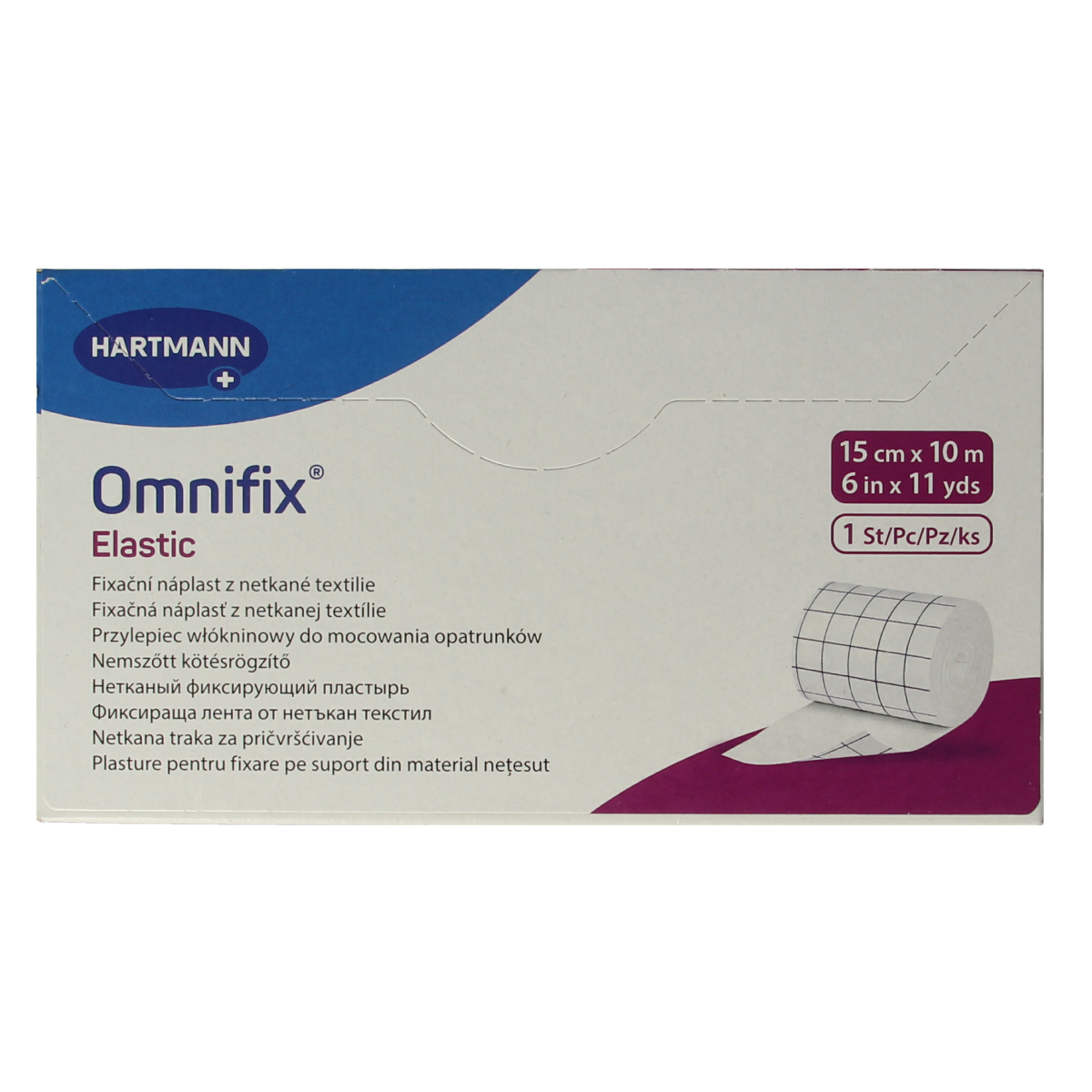 Hartmann Omnifix fixatiepleister 10m x 15 elastisch 1.00 Stuks