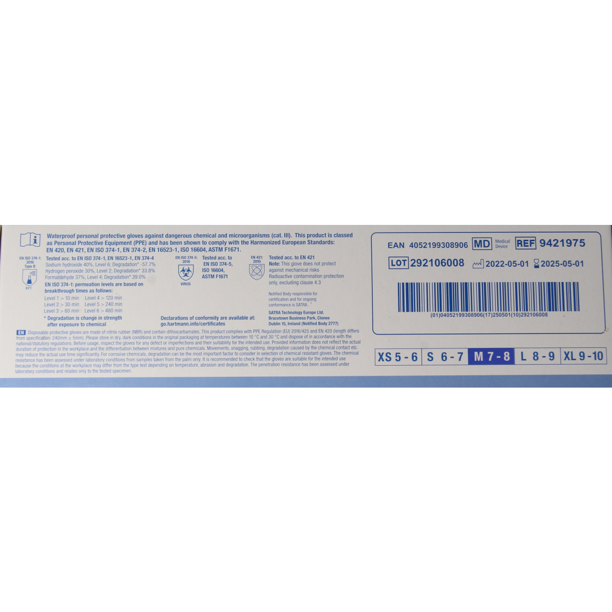 Hartmann Peha soft nitril fino handschoen maat M 150.00 Stuks
