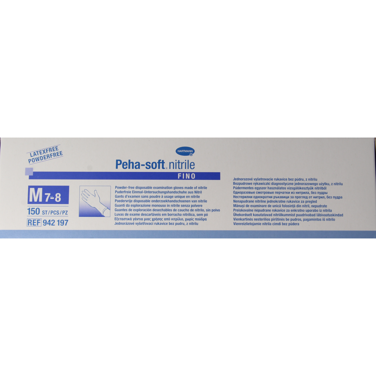 Hartmann Peha soft nitril fino handschoen maat M 150.00 Stuks