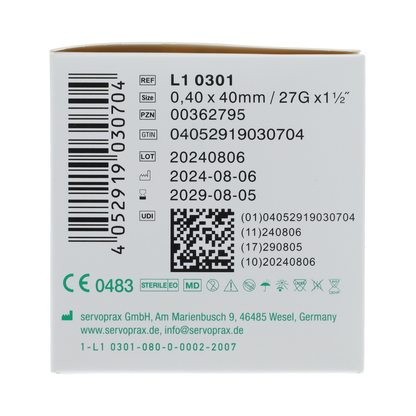 Neopoint Neopoint injectie naald 0.40X 40MM   100.00 Stuks