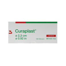 Curaplast Sensitive wondpleister rond 2.3cm 100.00 Stuks