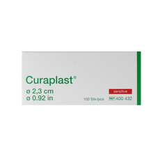 Curaplast Sensitive wondpleister rond 2.3cm 100.00 Stuks