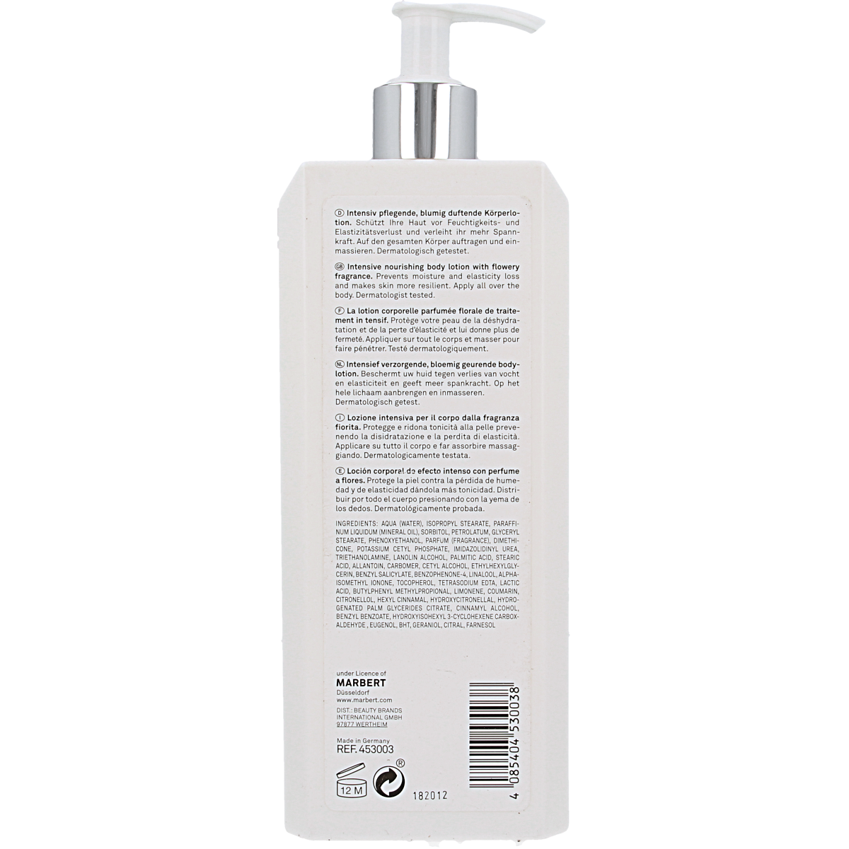 Marbert Classic bath and bodylotion 400.00 Milliliter