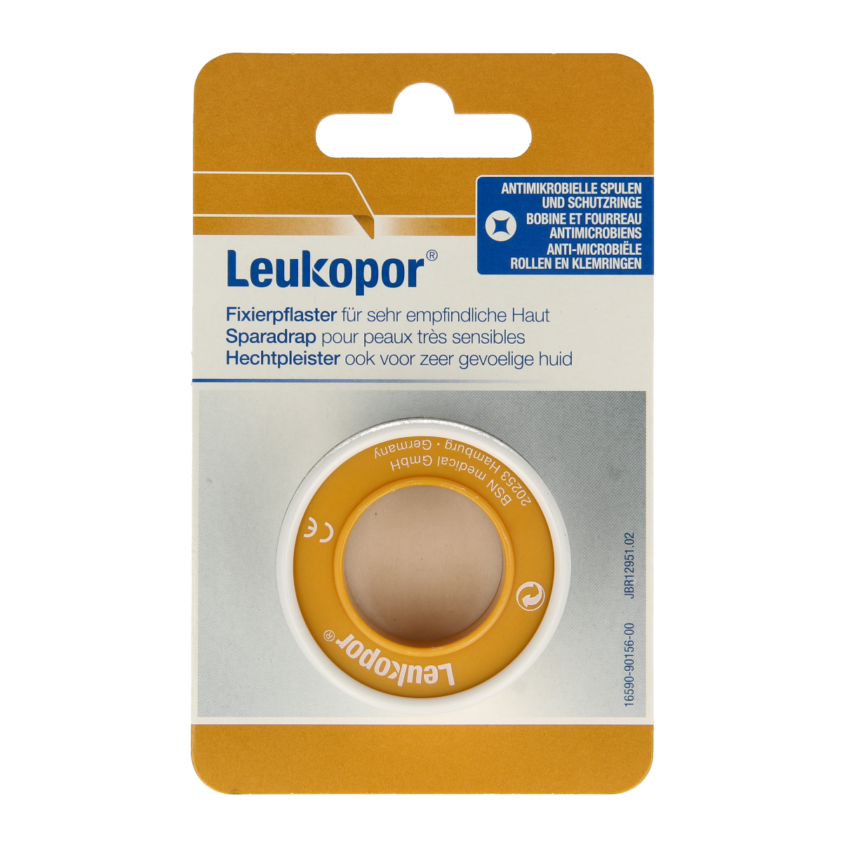 Leukopor Hechtpleister Eurolock 5m x 1.25cm 1.00 Stuks