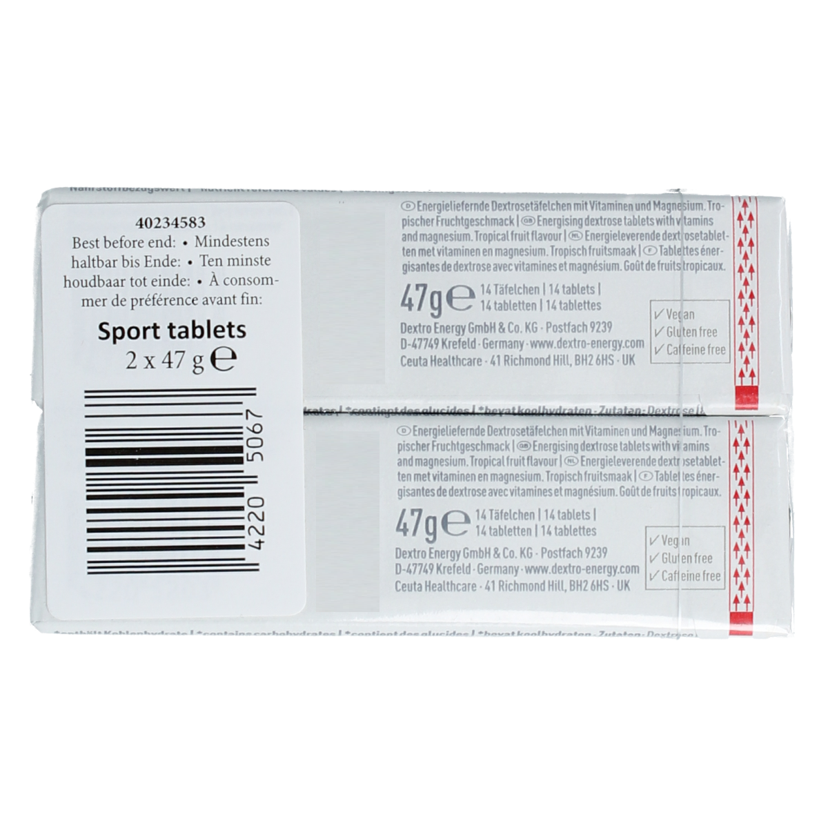 Dextro Sport 2x 14 tablets 2x47 gram 2.00 Stuks