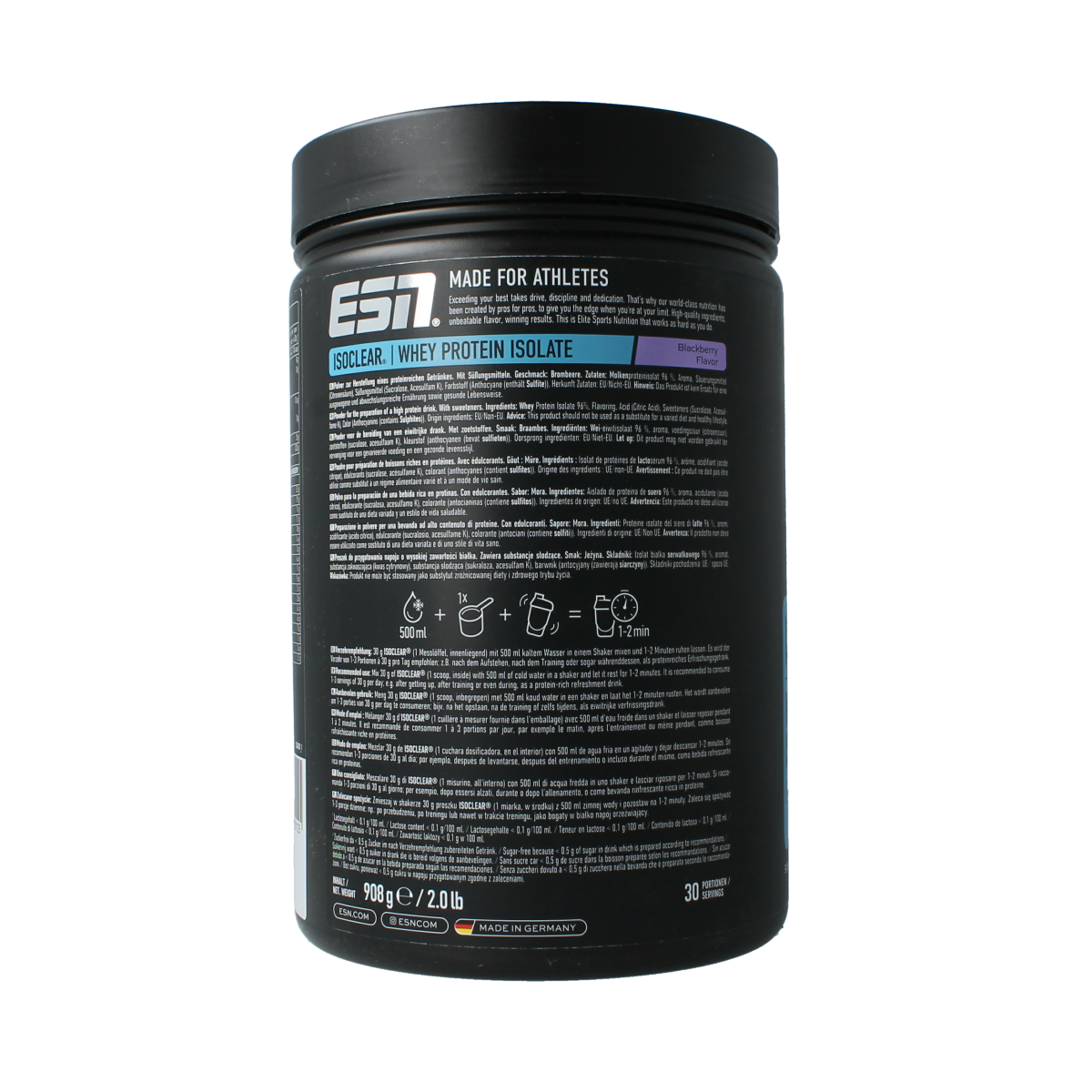 ESN Isoclear whey isolate blackberry 908.00 Gram