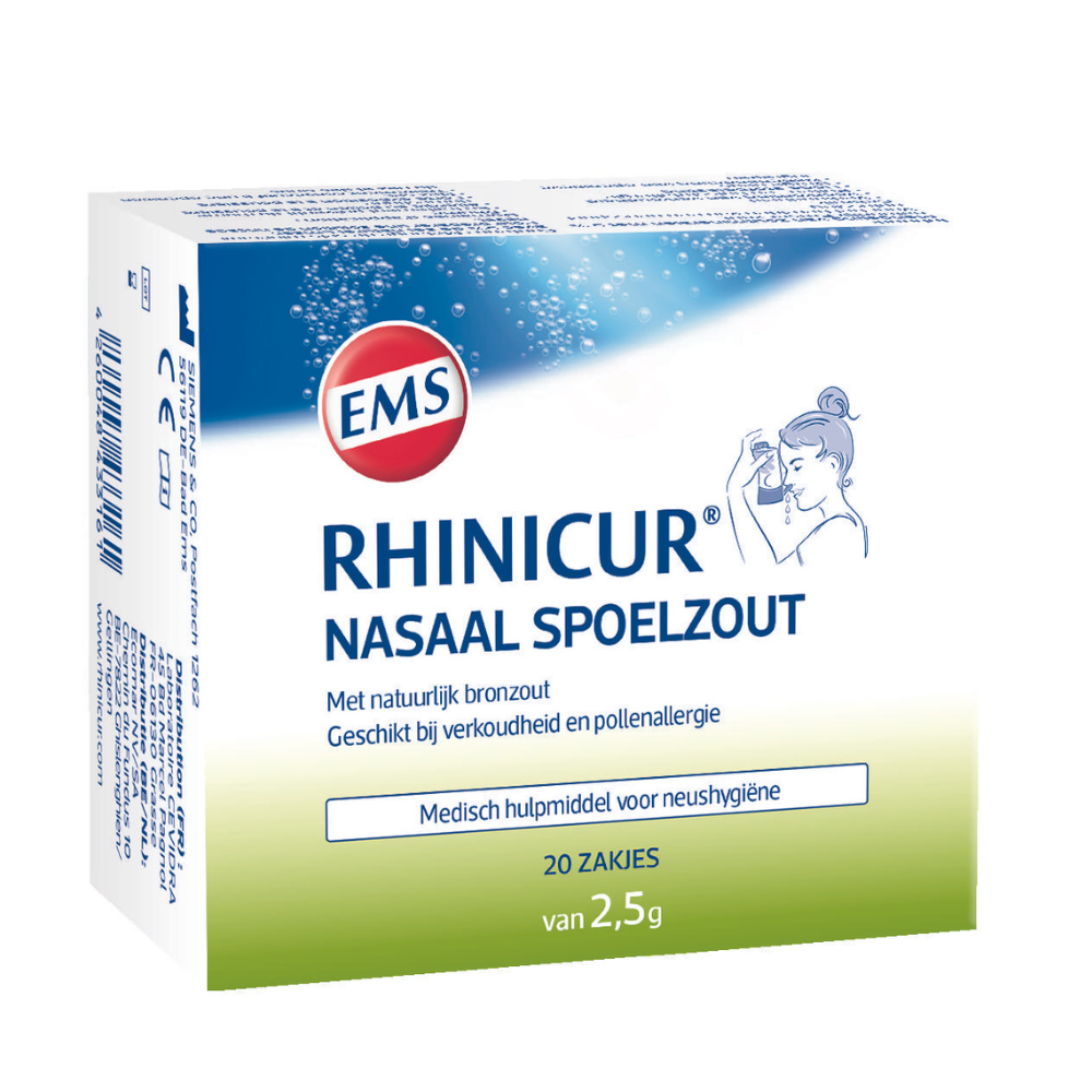 Rhinicur Neus spoelzout 2.5 gram 20.00 Stuks
