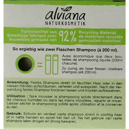 Alviana Shampoobar voor vet haar 60.00 Gram