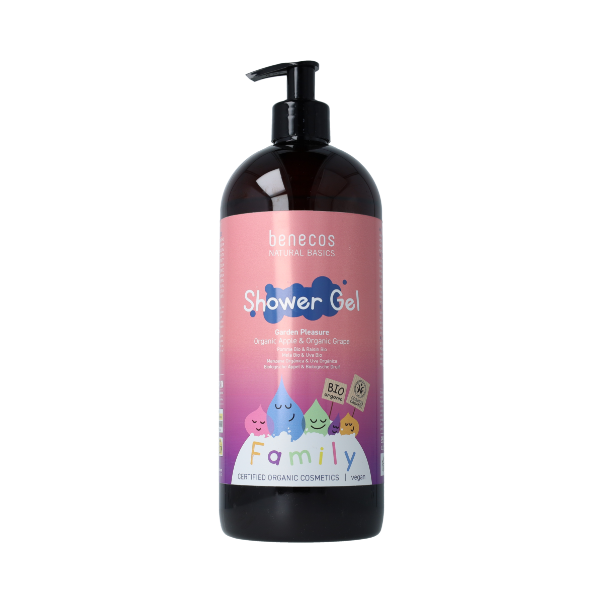 Benecos natural beauty Natural showergel family size garden pleasure 950.00 Milliliter