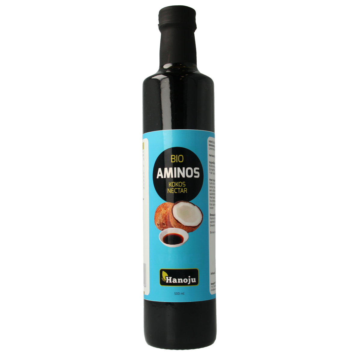 Hanoju Aminos kokosnoot nectar bio 500.00 Milliliter