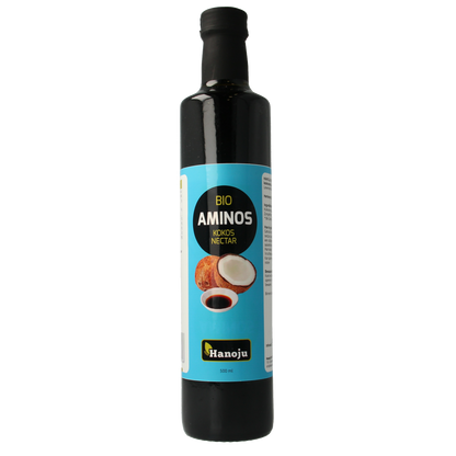 Hanoju Aminos kokosnoot nectar bio 500.00 Milliliter