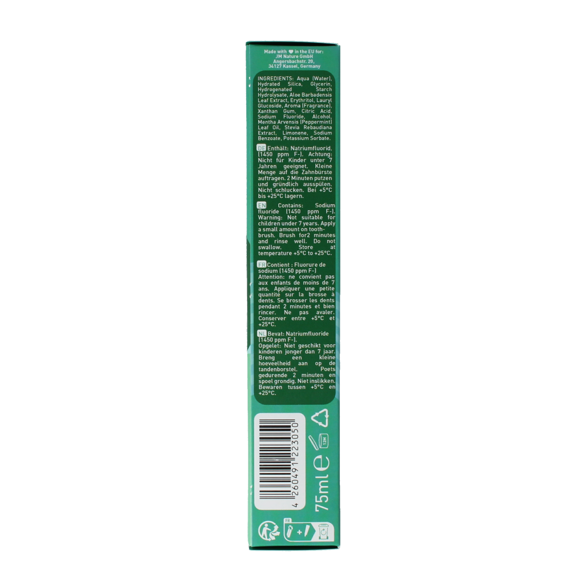 Ben & Anna Toothpaste smile spearmint 75.00 Milliliter