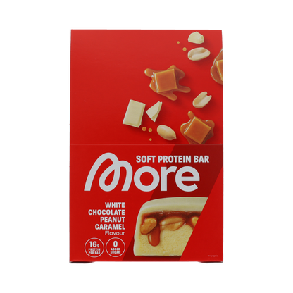 More Nutrition Bar white chocolate peanut caramel  10.00 Stuks