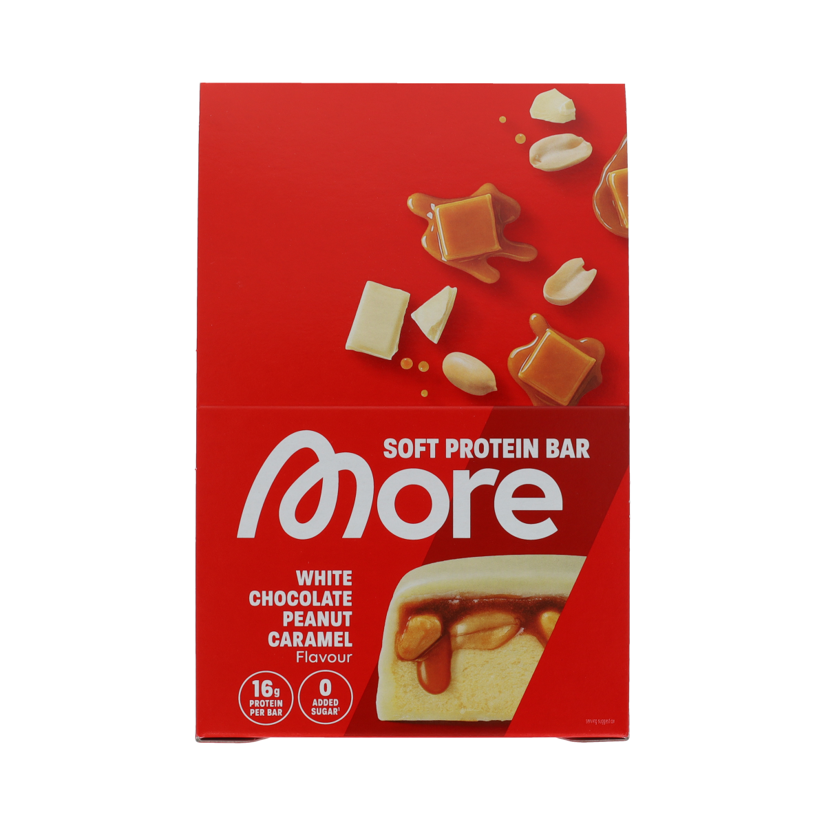 More Nutrition Bar white chocolate peanut caramel  10.00 Stuks