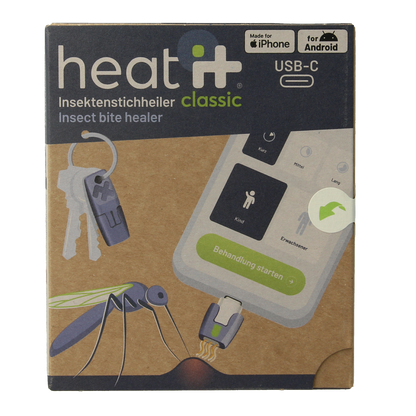 Heat-it Insect bite healer classic USB-C 1.00 Stuks