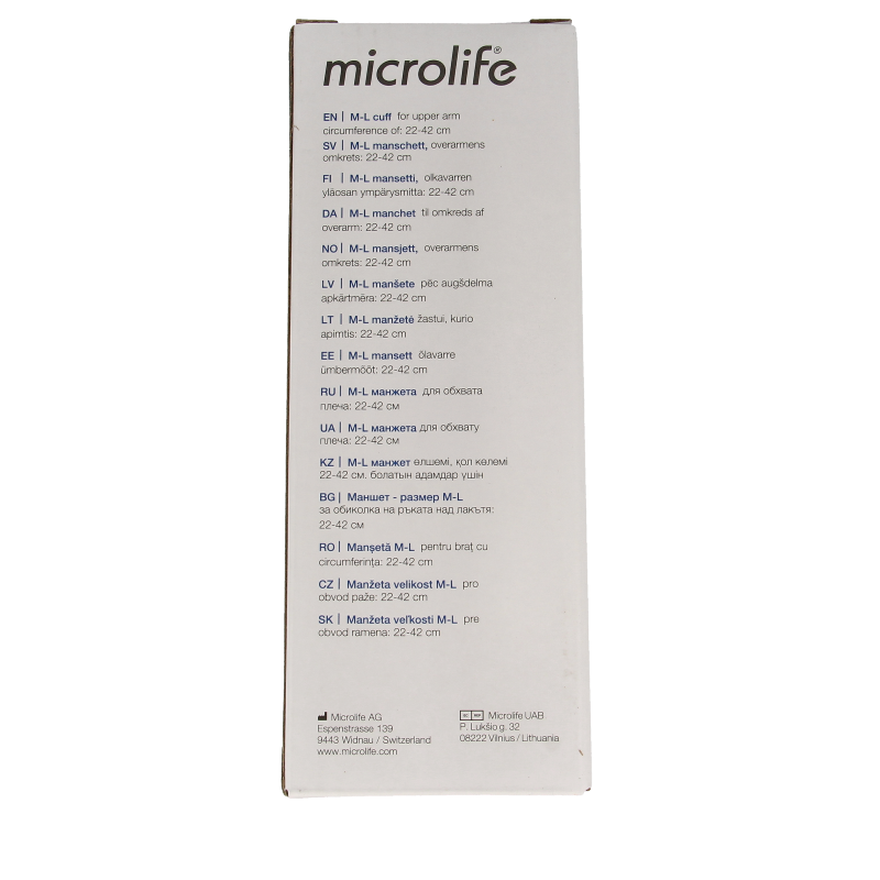 Microlife Manchet 22-42 bovenarm M/L 1 Stuks