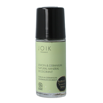 Joik Organics Lemon & geranium mineral deodorant vegan 50.00 Milliliter